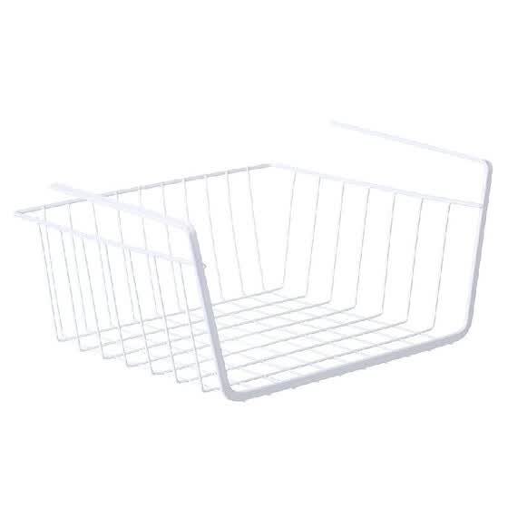Shop Metal Wire Under Shelf Hanging Storage Basket Space Saving