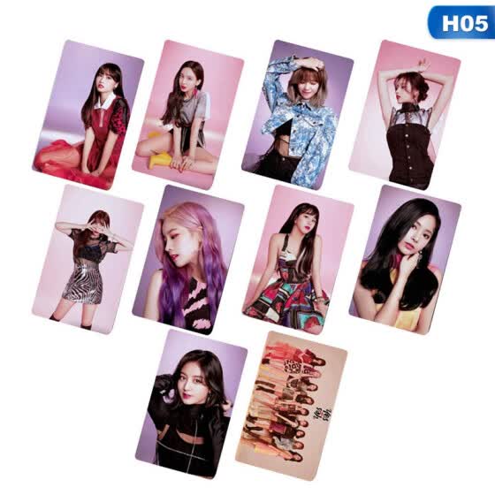 Shop 10pcs Set K Pop Twice New Ablum Yes Or Yes Card Stickers Fashion Crystal Sticky Photocards Stationery Set Online From Best On Jd Com Global Site Joybuy Com