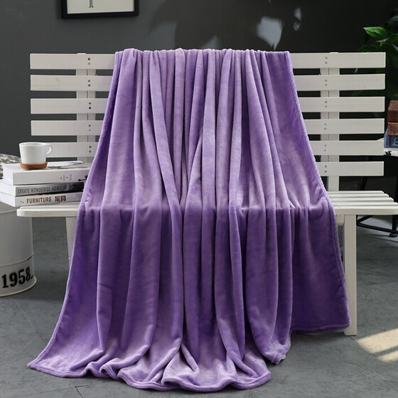 Super Soft Warm Solid Warm Micro Plush Fleece Blanket Throw Sofa Bedding US