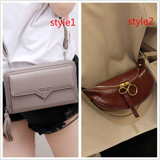 small wallet purse with shoulder strap