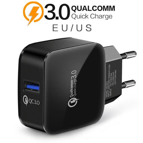  STONEGO QC3.0 USB-зарядное устройство Портативный адаптер для путешествий Быстрая зарядка USB-порта питания Защита от сверхтока.    