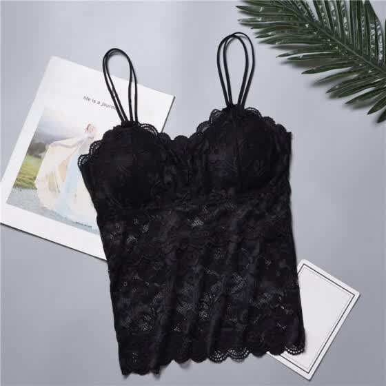 black lace camisoles