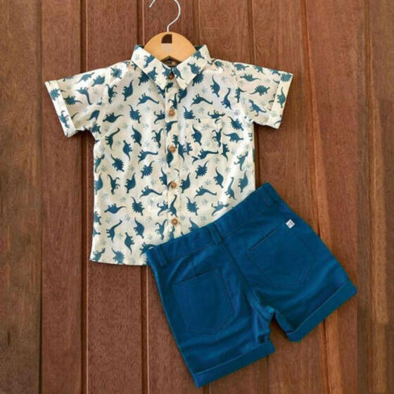 CA Infant Kids Baby Boys Tops T-shirt Dinosaur Pants Shorts Outfits Clothes 1-6Y