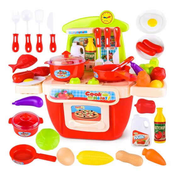 kids wooden kitchen playset