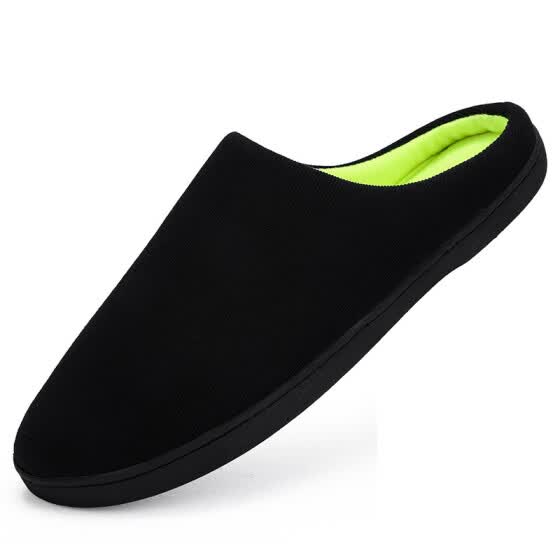 Shop Men S Cozy Anti Slip House Slippers Memory Foam Slip On