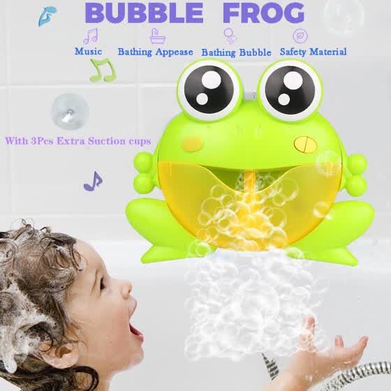 bath frog that makes bubbles