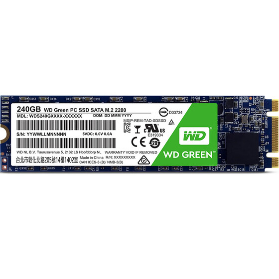 Western Digital SSD 480GB WD Green 2.5” 7mm 540MB//s Read Solid State Drive