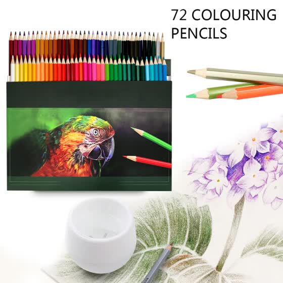 Shop 72 Coloured Pencil Set For Adult Colouring Books Or Premium