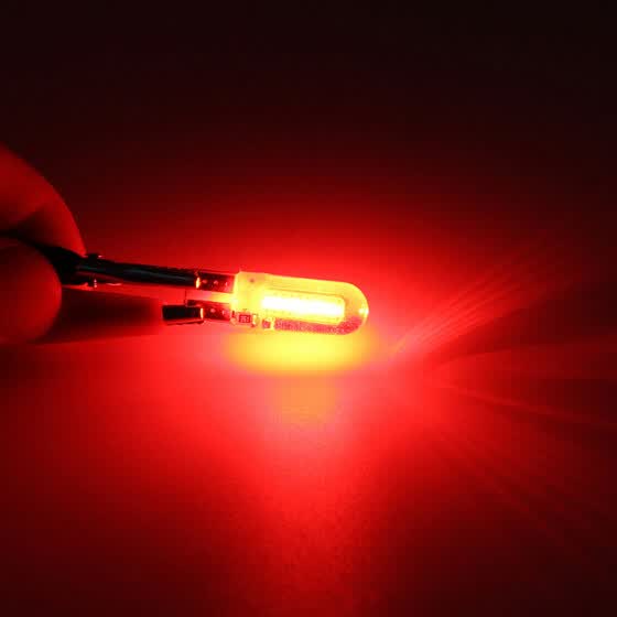 10x RED Car Auto T10 194 168 W5W COB 8SMD LED CANBUS Silica License Light Bulbs