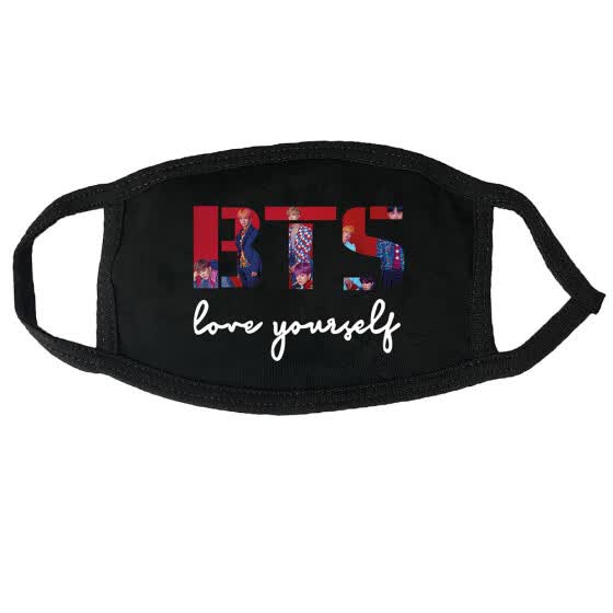 Shop Christ For Givek Kpop Bts Letter Dustproof Earmuffs Mouth