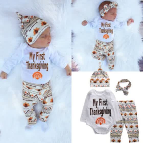 my first thanksgiving outfit boy newborn