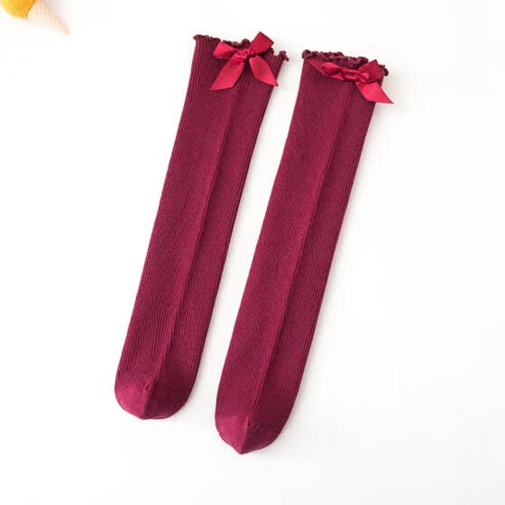 kids knee high christmas socks