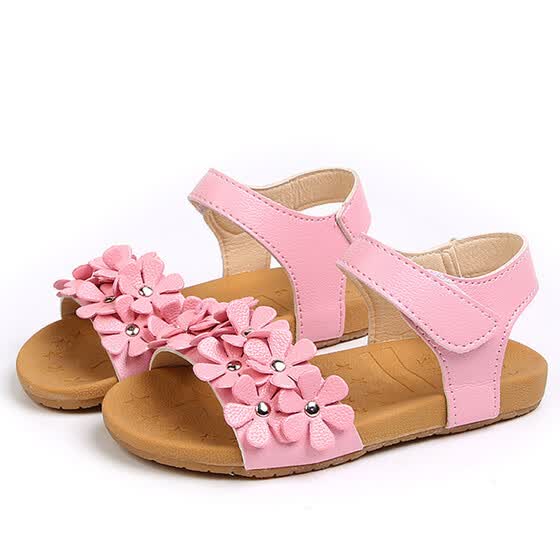 Toddler Kids Girls Children Baby Sandals Floral Princess Sandals Beach Shoes