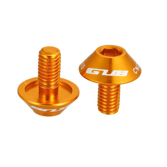 2Pcs Aluminum Alloy Bike Bicycle Water Bottle Cage Holder Bolts Screw M5x12mm