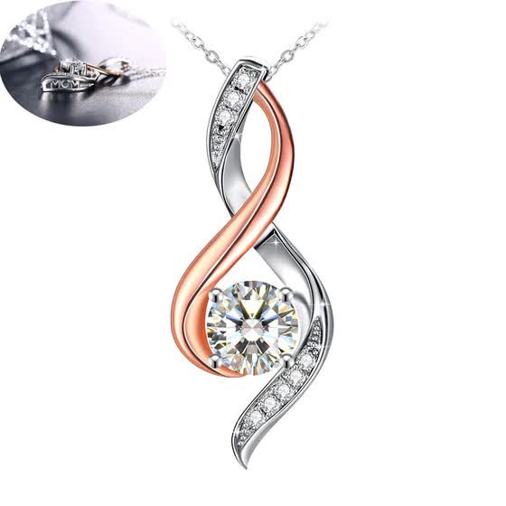 Shop Fashion Silver Accessories Mom Diamond Necklace Jewelry Mother S Day Gift Online From Best Other Charms On Jd Com Global Site Joybuy Com