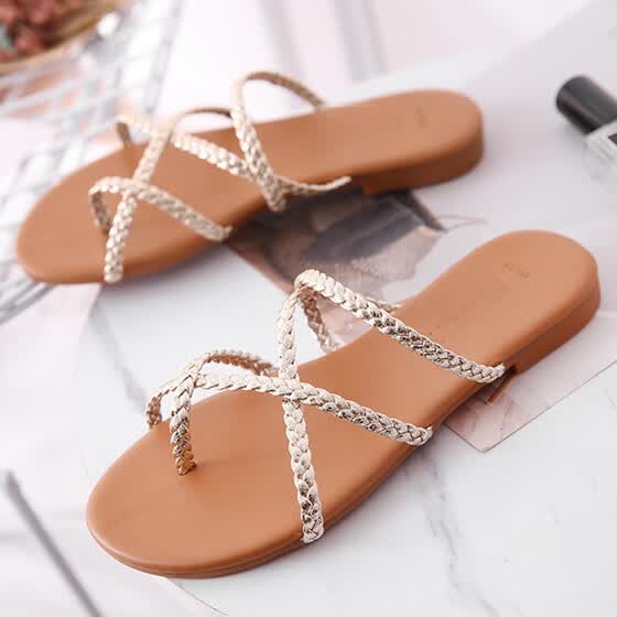 narrow closed toe sandals