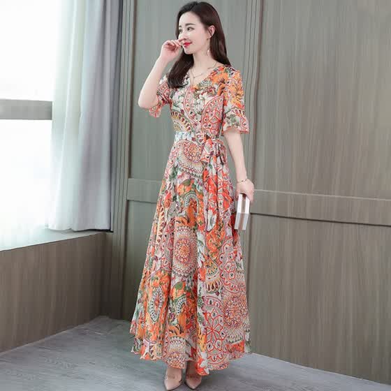 ankle length one piece dress