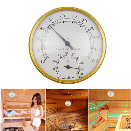 Sauna Hygrothermograph Thermometer Hygrometer Sauna Room Accessory