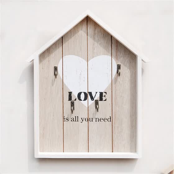 Shop Key Rack Wall Holder Wood Organizer Mount Hooks Home Hook Mail Hanger With 4 Key Hooks Online From Best Furniture And Decor On Jd Com Global Site Joybuy Com