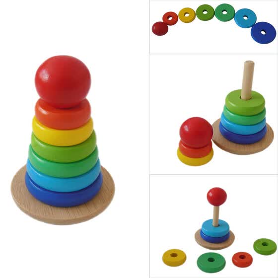 baby wooden rainbow