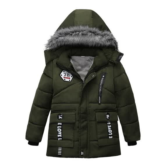 Fashion Coat Children Winter Jacket Coat Boy Jacket Warm Hooded Kids Clothes
