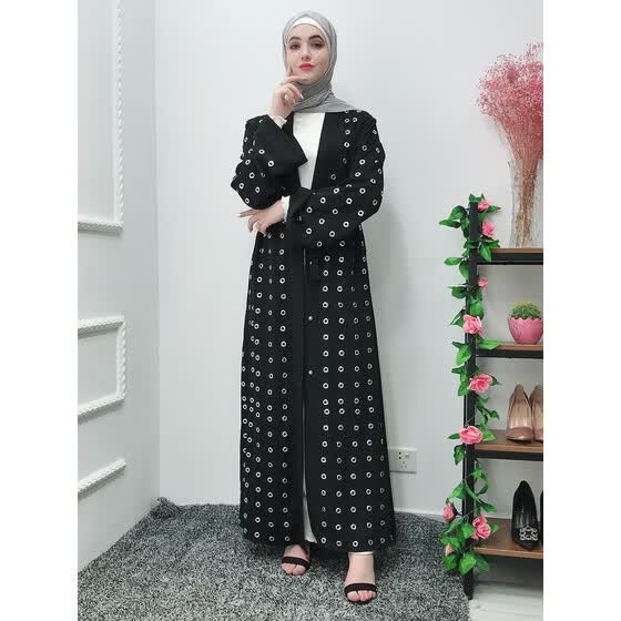polka dot abaya