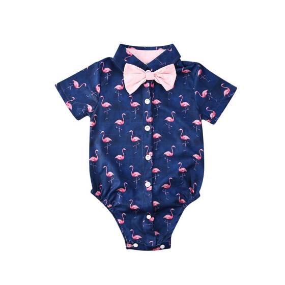 baby boy flamingo shirt