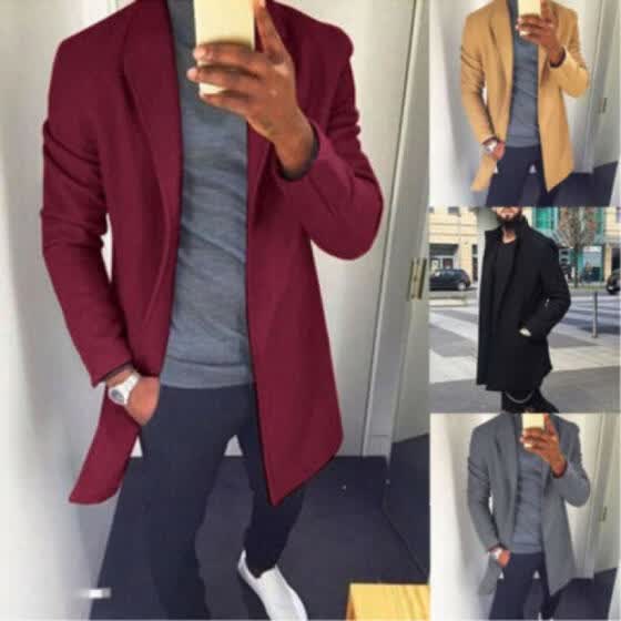 smart trench coat mens