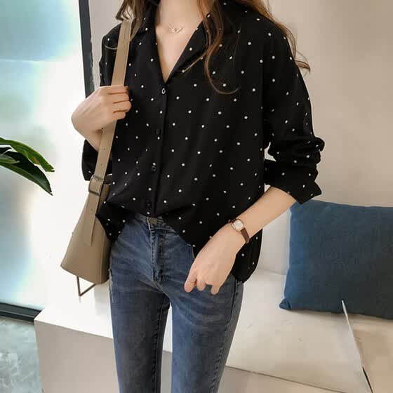 retro polka dot shirt