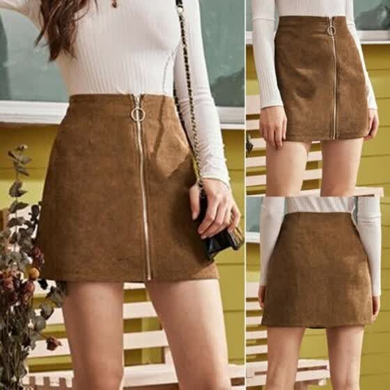 women's corduroy skirt casual