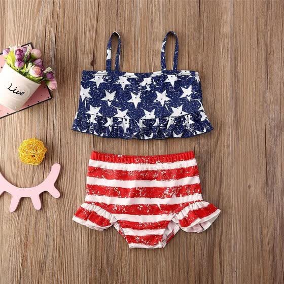 baby girl 4th of july bathing suit