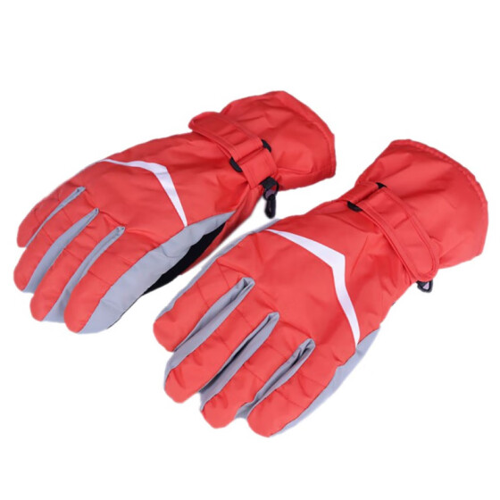 orange snowboard gloves