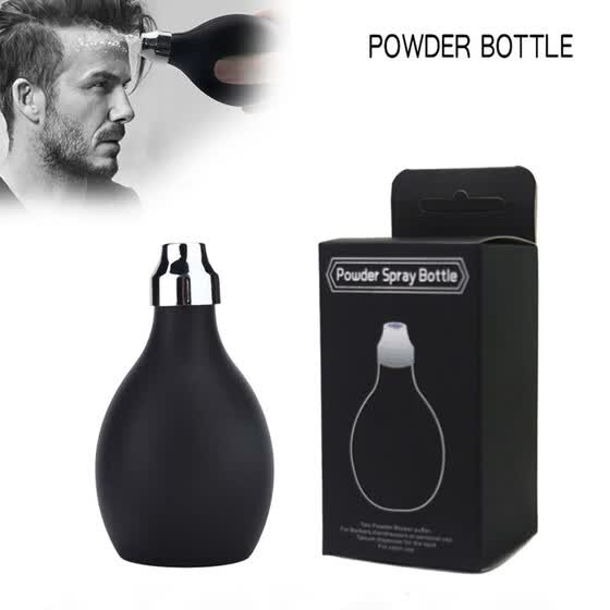 talcum powder hair styling