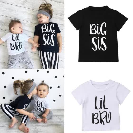 boy and girl matching shirts