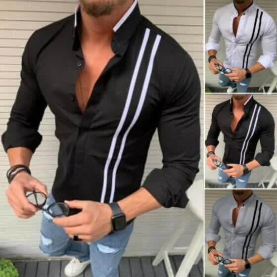 muscle fit dress shirts