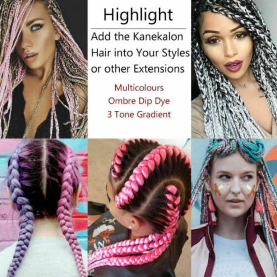 Shop 1x Ombre Synthetic Kanekalon Jumbo Braiding Hair Extension Afro Twist Box Braid Online From Best Hair Braids On Jd Com Global Site Joybuy Com