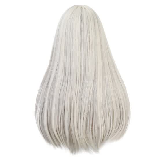 Shop Ladies Fashion Chemical Fiber Hair White Highlights Dyed Brown Long Bangs Wig Online From Best Hair Styling On Jd Com Global Site Joybuy Com