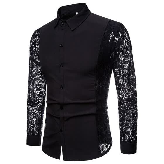 camisas de encaje para hombres