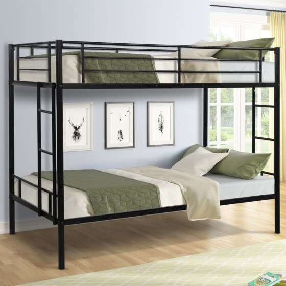 Segmart Twin Over Metal Bunk Bed, Best Bed Frame No Box Spring Needed
