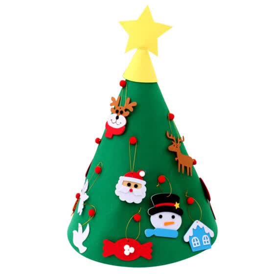 Download Shop Christmas Tree Felt Cloth Puzzle Ornament Fake Xmas Tree Toy Kids Handmade Diy Craft Christmas Party Decoration Online From Best Furniture And Decor On Jd Com Global Site Joybuy Com PSD Mockup Templates