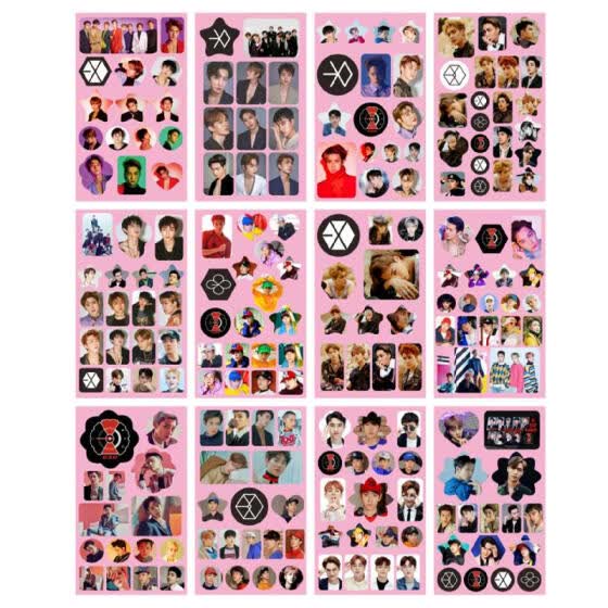 Shop 12pcs Set Korean Idol Group Bts Exo Twice Blackpink Stickers For Laptops Books Diary Cup Phonecase Gifts For Daughter Girls Tee Online From Best Folders On Jd Com Global Site Joybuy Com