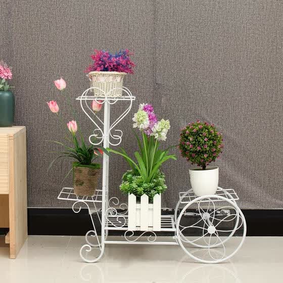 Shop 4 Tiers Vintage Metal Plant Stand Display Shelf Flower Planter Pot Holder Solid Online From Best Vr Glasses On Jd Com Global Site Joybuy Com