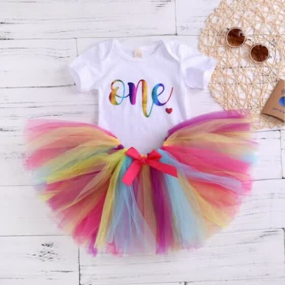 baby girl rainbow tutu