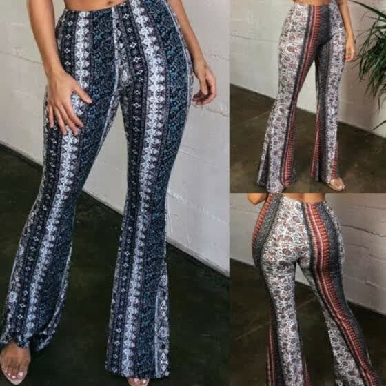 boho hippie high waisted pants