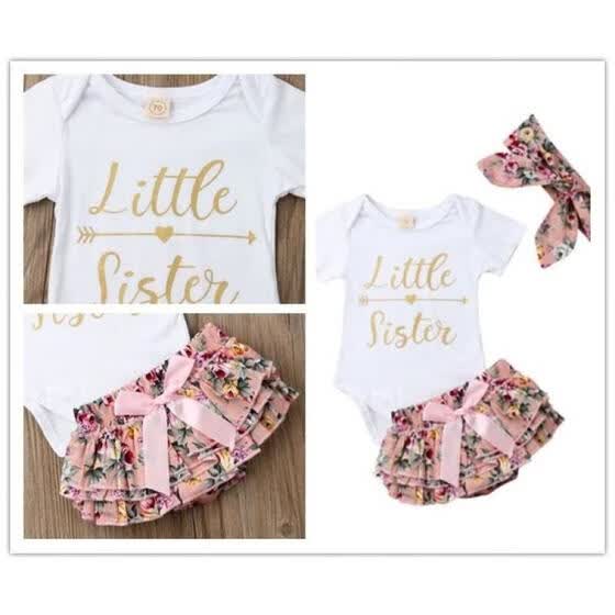 baby girl short sleeve romper