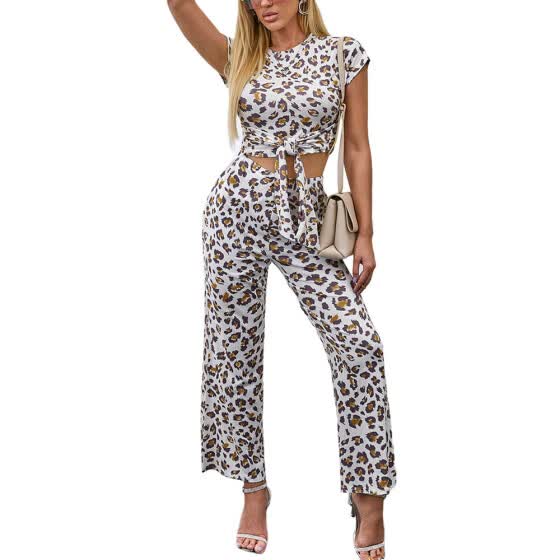 2 piece leopard print outfit