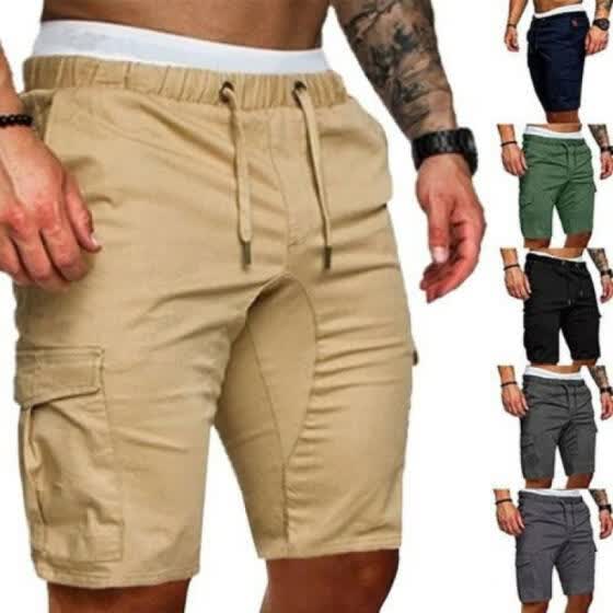 jogger shorts outfit mens