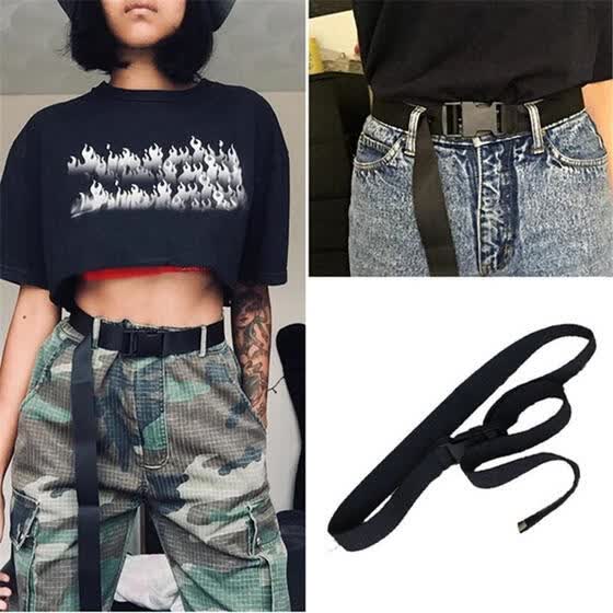 plastic buckle belt womens