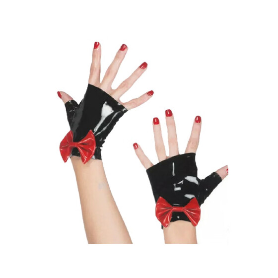 fingerless rubber gloves