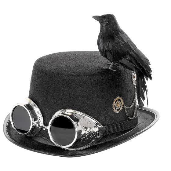 Shop Halloween Party Party Props Vintage Steam Punk Cosplay Crow Black Raven Steampunk Goggles Hats For Men Online From Best Furniture And Decor On Jd Com Global Site Joybuy Com